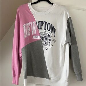 Hollister White Crewneck Sweatshirt